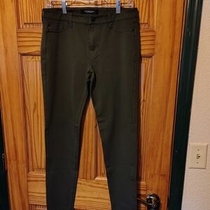 LIVERPOOL Size 10/30 Black/Olive Color Nylon Spandex Pants